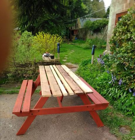Bench after repair