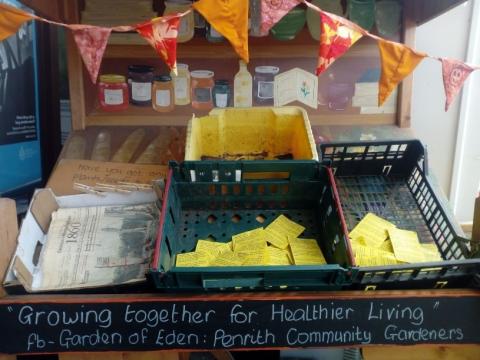 Garden share stall at Penrith Station